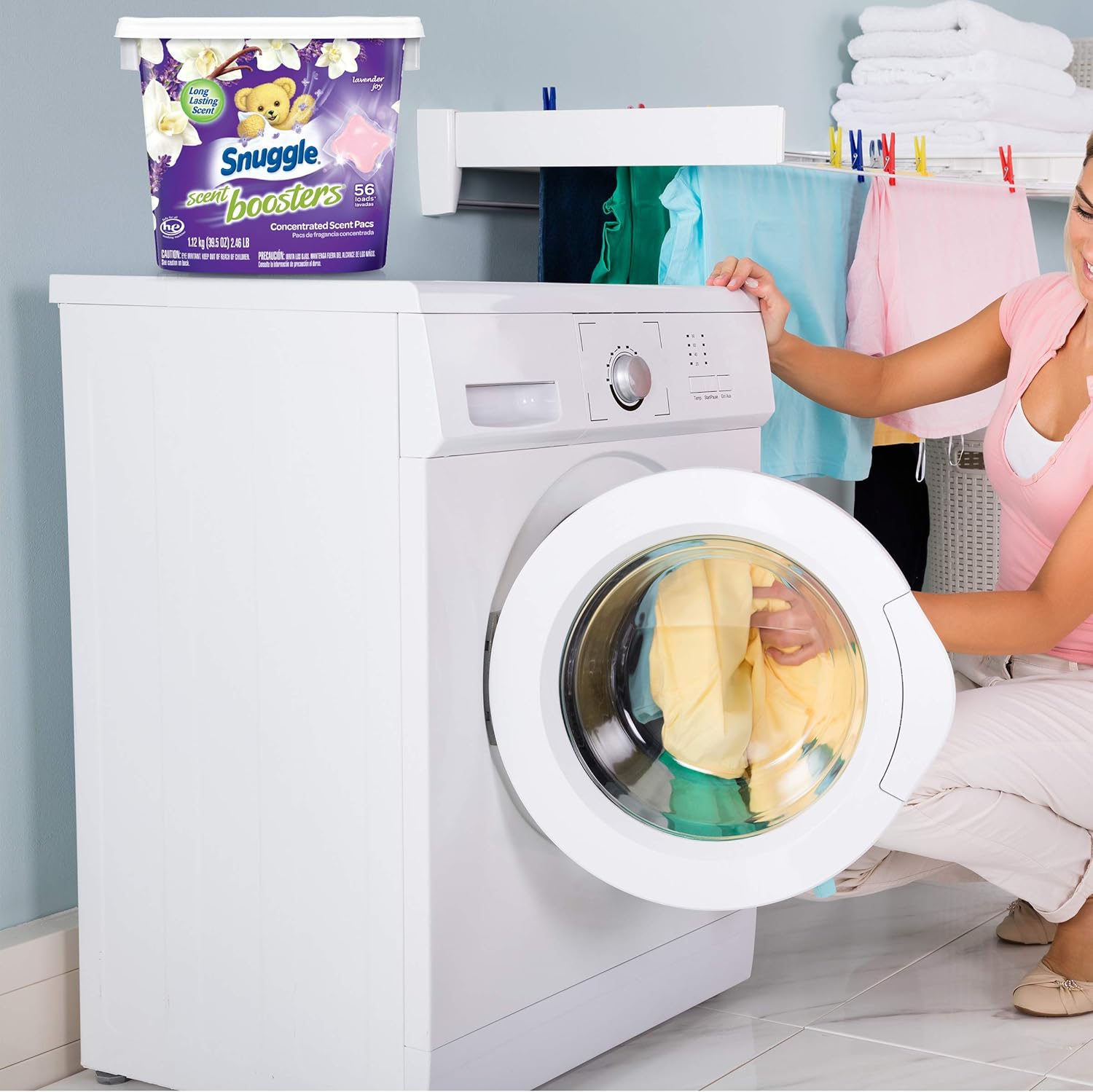 Snuggle Scent Boosters In-Wash Laundry Scent Pacs, Lavender Joy, 56 Count: Health & Personal Care