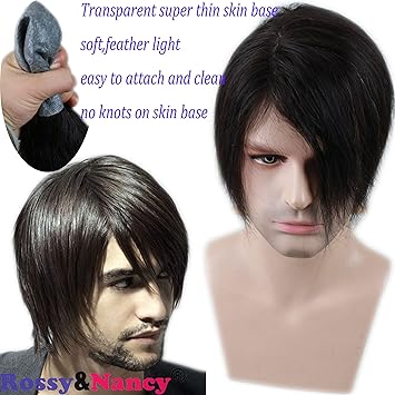 Amazon Com Rossy Nancy Invisible Thin Skin Men S Toupee
