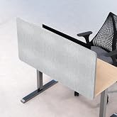 Universal Desk Privacy Panel &ndash; Heavy-Duty Desk Divider &amp; Office Partition - Privacy Screen for Workspaces &amp; Cubicles (1-Pack, 48" x 24")