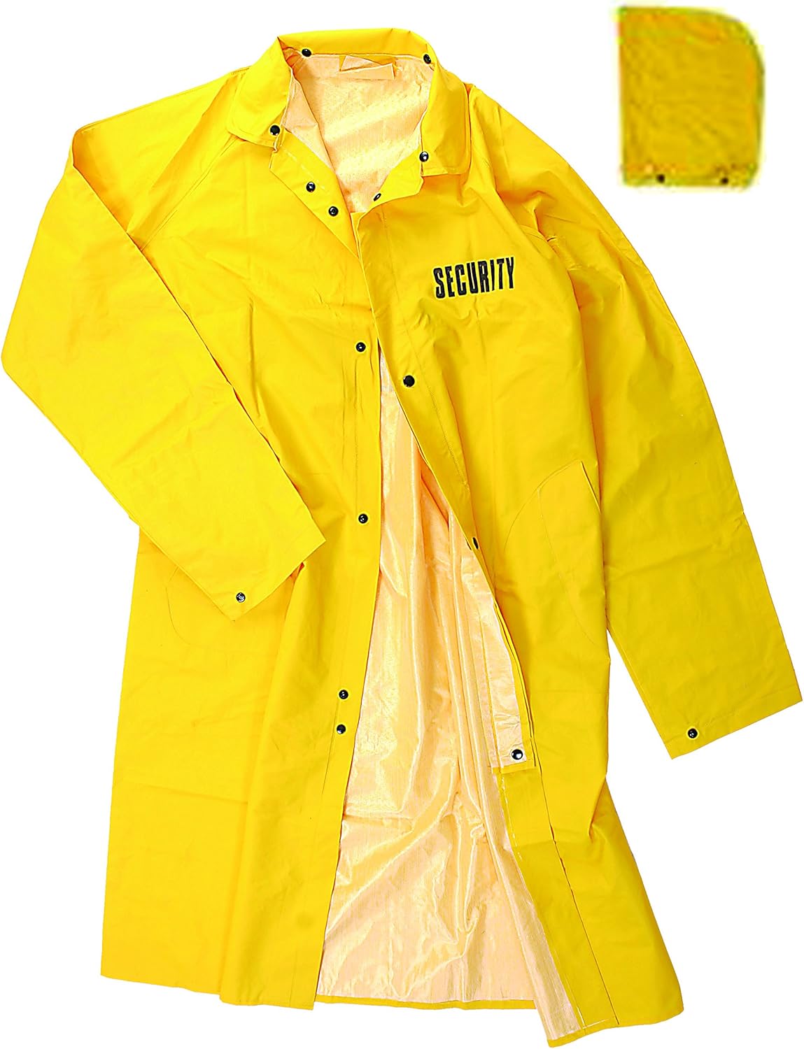 FullLength Yellow Raincoats 100 PVC, Security ID at Amazon Men’s