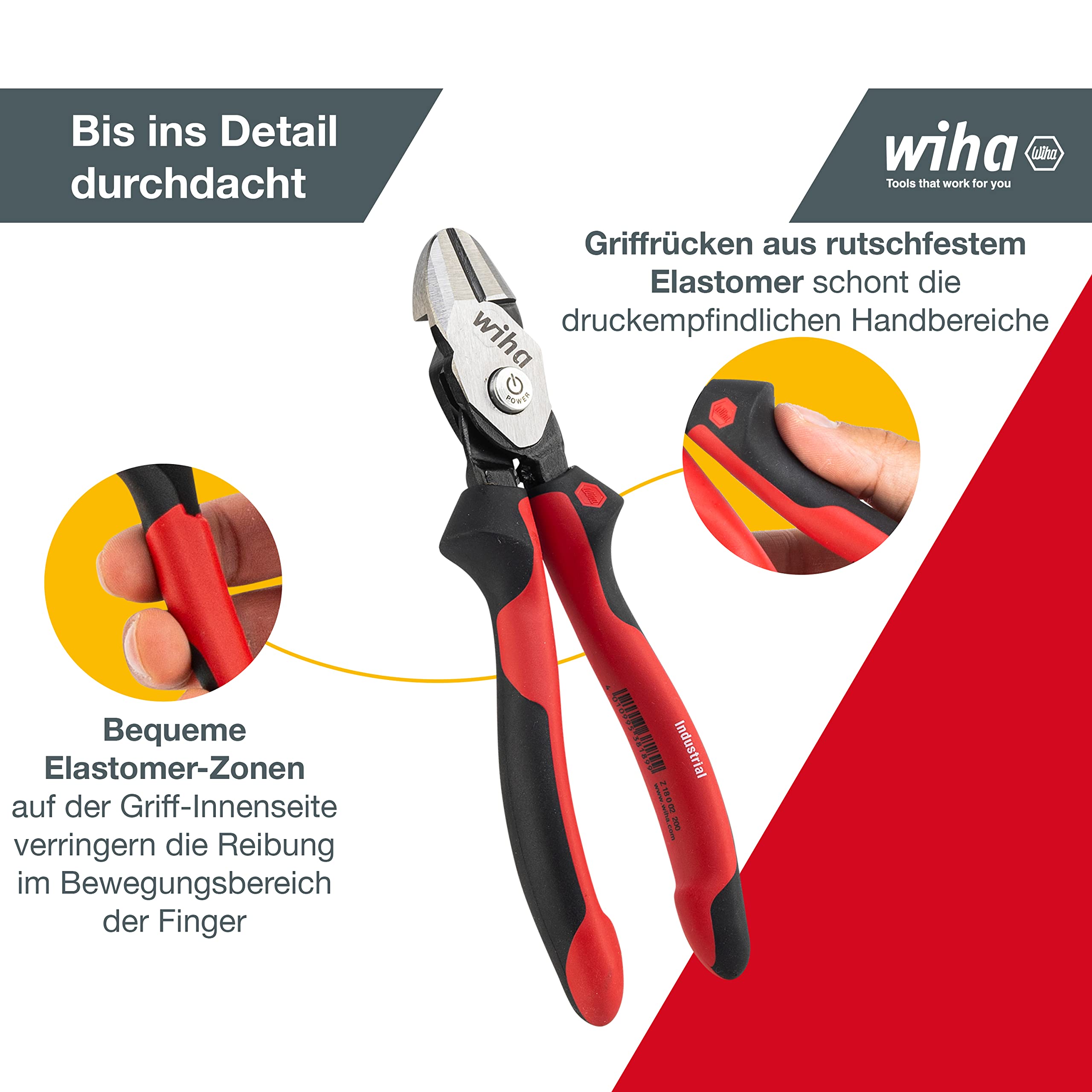 Wiha Hochleistungs-Seitenschneider BiCut Industrial mit DynamicJoint (38189) umschaltbar 5