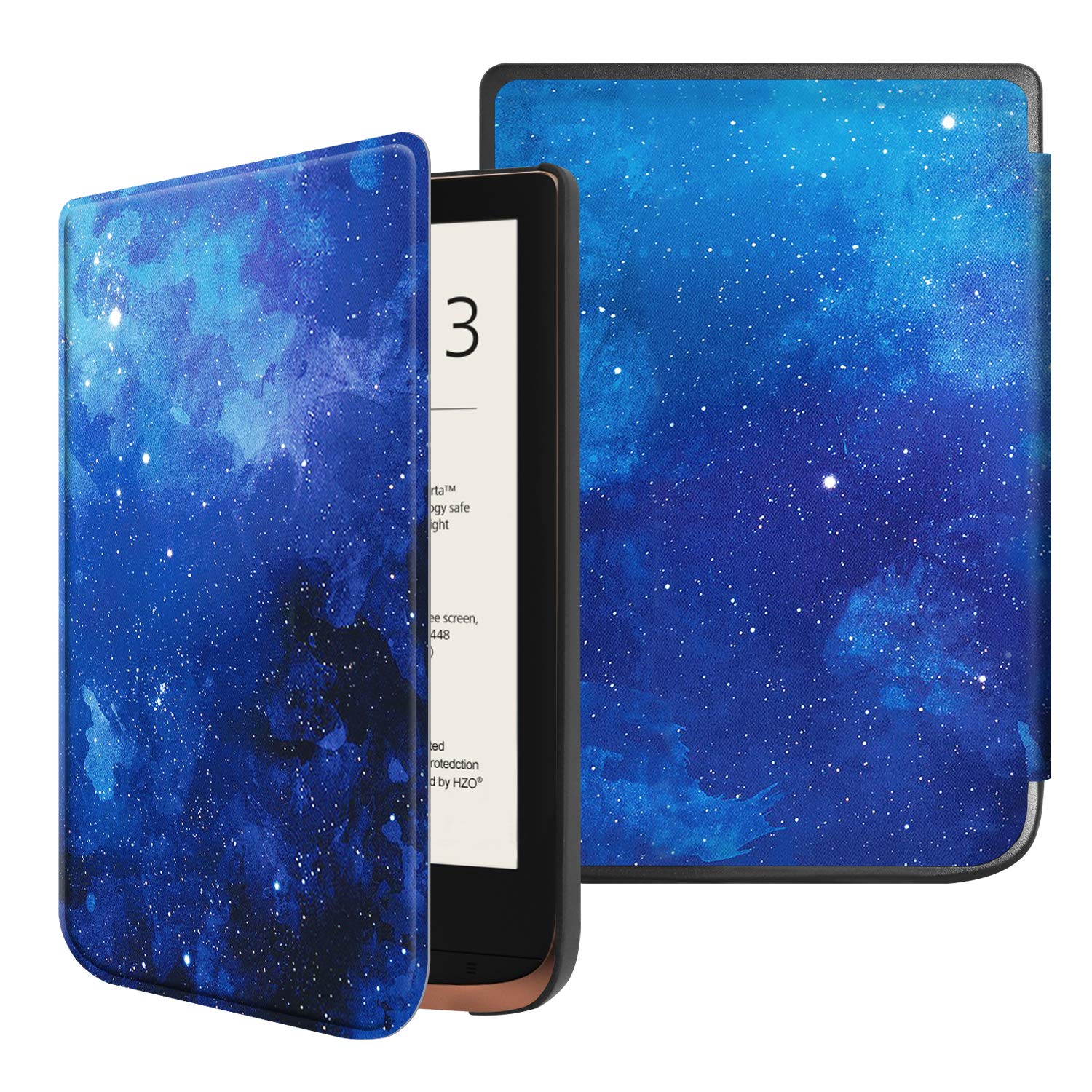FINTIE Slimshell Case for Pocketbook Touch HD 3 / Touch Lux 4 / Basic Lux 2 E-Reader - Premium Lightweight PU Leather Cover with Auto Sleep/Wake Function, Starry Sky
