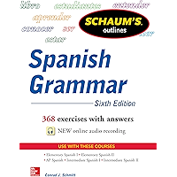 Schaum's Outline of Spanish Grammar 6E (Schaum's Outlines) (Spanish Edition) book cover
