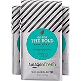 AmazonFresh Go For The Bold Ground Coffee, Dark Roast, 12 Ounce (Pack of 3)