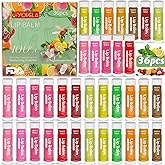 Yopela 36 Pack Lip Balm Bulk with Vitamin E and Coconut Oil, Lip Care Product, Moisturizing Soothing Chapped Lips,Valentine's