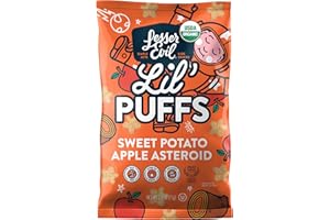 LesserEvil Organic Sweet Potato Apple Lil' Puffs, 2.5 OZ