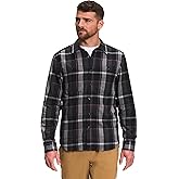 THE NORTH FACE Men's Arroyo Long Sleeve Flannel Button-Down Shirt, Asphalt Grey Large Half Dome Plaid, Small