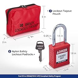 BRADY Electrical Lockout Tagout Kit with