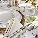 Linen Clubs Flax Dinner Napkins 12 Pack, 70% Cotton, 50x50 CM, Natural Color view 5