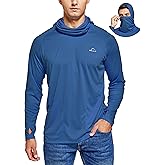 Willit Men's Sun Protection Hoodie UPF 50+ Fishing Hiking Shirt Long Sleeve SPF UV Shirt Rash Guard Lightweight