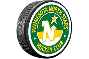 Sports Decor Minnesota North Stars Vintage Stripe Puck