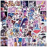 110Pcs KPop De_mon Girl Stickers, Movie Band Stickers Packs for Men Women Fans, Waterproof Vinyl Korean Music Idol Movie 3D A