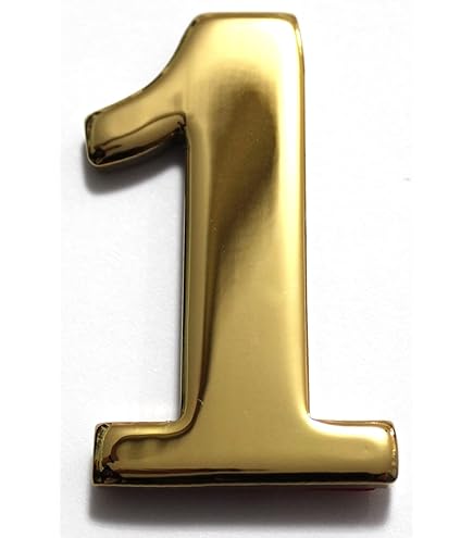 3-Inch Cast Iron House Numbers - Black Brown Vintage Address Numbers For Mailbox & Wall