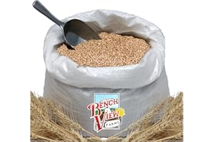 BENCH VIEW FARMS Organic Soft White Wheat Berries - 24lbs