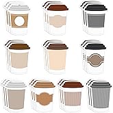 Xqumoi 30 Pack Coffee Cup Sticky Notes, Total 600 Sheets, Funny Self Sticky Notepads Memo Pads for Coffee Lover Office School Student Kids Gift Class Reward Birthday Party Favors Goodies Bag Fillers