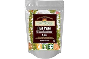 CAPE CRYSTAL Fruit Pectin Food Grade & Amidated | Low Methoxyl for Molecular Gastronomy - Vegan Kosher Certified (8 Oz)