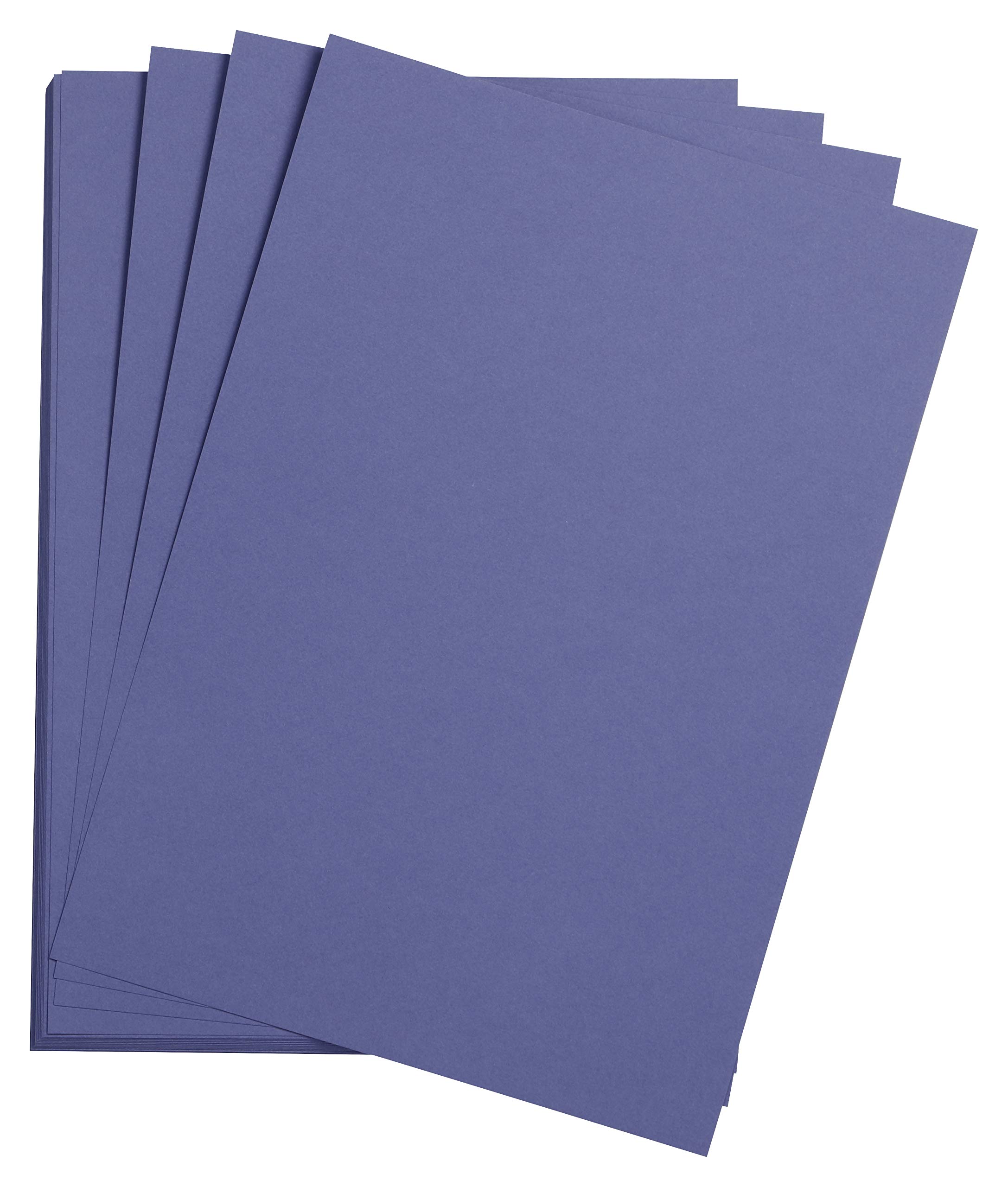 Clairefontaine - Ref 90780C - Etival Coloured Grained Drawing Paper (Pack of 25 Sheets) - A3 (42 x 29.7cm) - 160gsm Cellulose Art Paper - Ultramarine - Acid Free, pH Neutral