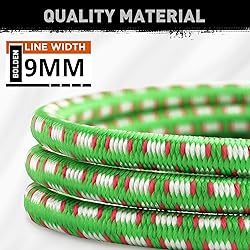 HORUSDY 10-Piece Heavy Duty Bungee Cords with Metal