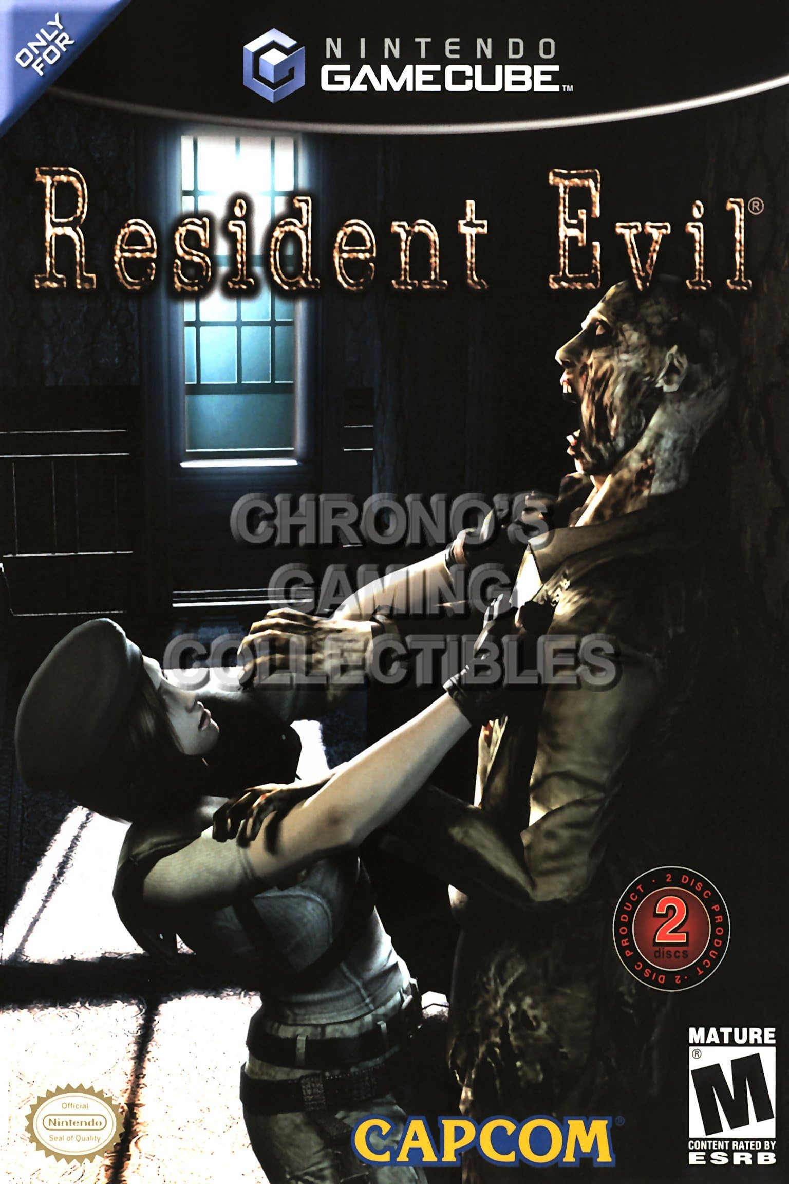 Gamecube CGC Huge Poster - Resident Evil BOX ART - Nintendo GC - NGC059 (24" X 36")