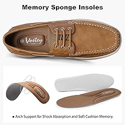 Vostey Men's Loafers & Slip-ons 3-Eye Boat Shoes