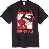 Metallica Men's Kill 'Em All Tracks (Back Print) Slim Fit T-Shirt XX-Large Black