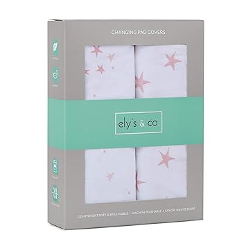 dusty rose changing pad cover