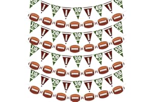MDCGFOD 8 Packs Football Party Supplies Football Pennant Banner American Football Party Decorations Birthday Party Decor Sport Party Favors Triangle Flags Bunting Decorations for Sport Club Party Home Decor
