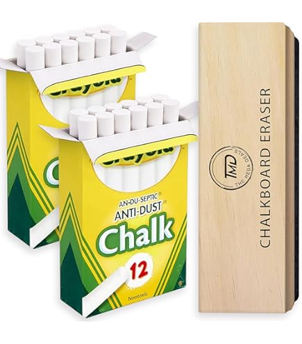 Juego De 12 Tizas Sin Polvo LAKPYN – Tizas De Colores Para Suelo, Lavables Y No Tóxicas, Con Diseño Cilíndrico Ajustable