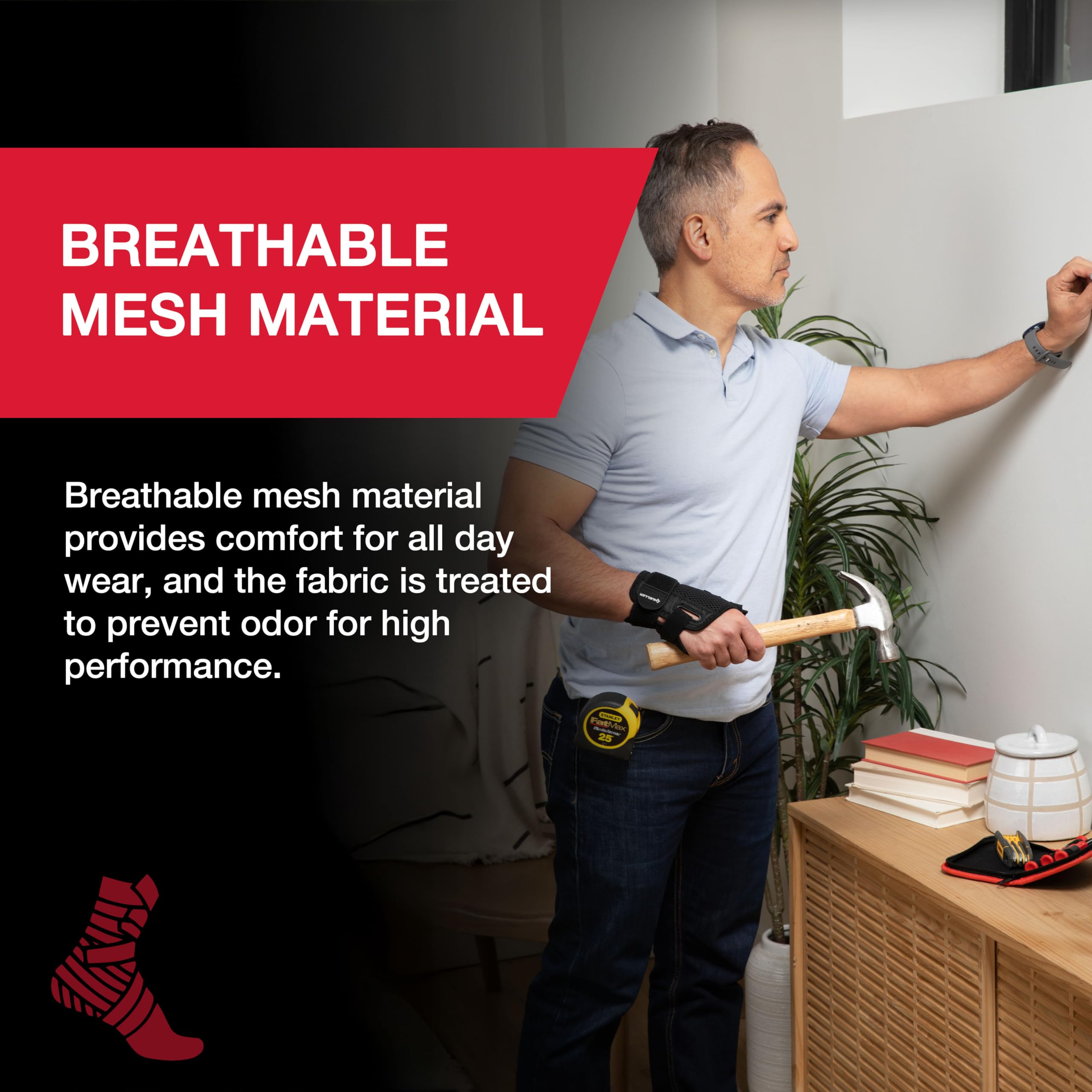 MUELLER Sports Medicine Adjust-to-Fit Thumb Stabilizer, Spica Splint, Thumb Pain Relief Brace for Men and Women, Ideal for De Quervain's Tenosynovitis, Arthritis, Sprains, Fits Right or Left