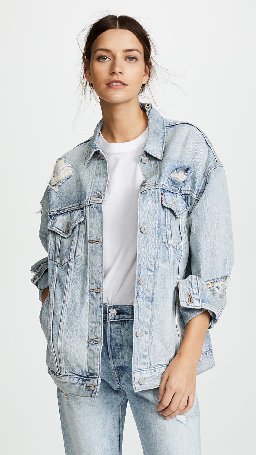 levi's baggy trucker jacket womens
