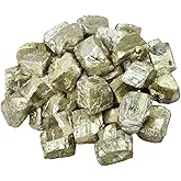 rockcloud 1 lb Natural Crystals Raw Rough Stones for Cabbing,Tumbling,Cutting,Lapidary,Polishing,Reiki Crytsal Healing,Iron Pyrite