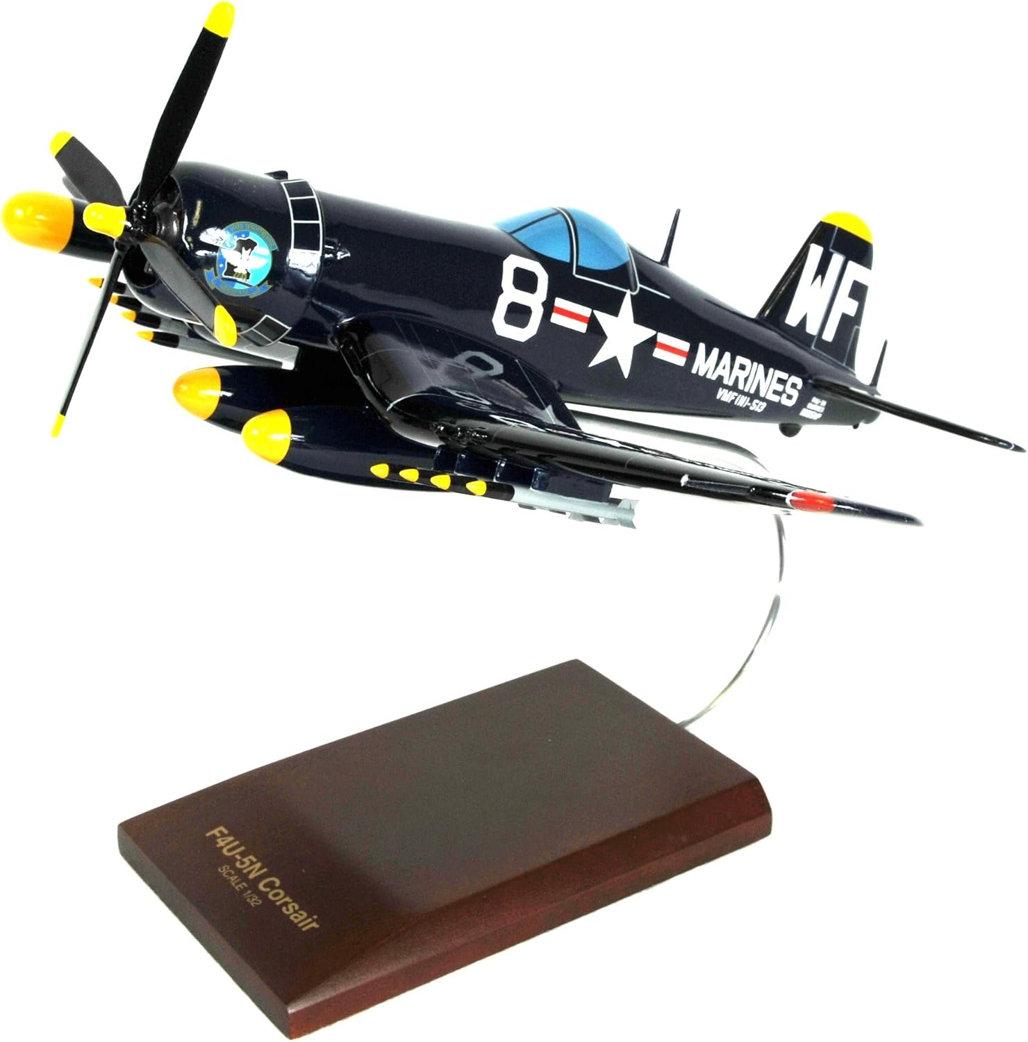 Mastercraft Collection Vought F4U-5NL Nite Corsair Winterized World War II Fighter Airplane Plane USN Navy Model Scale:1/32: Toys & Games