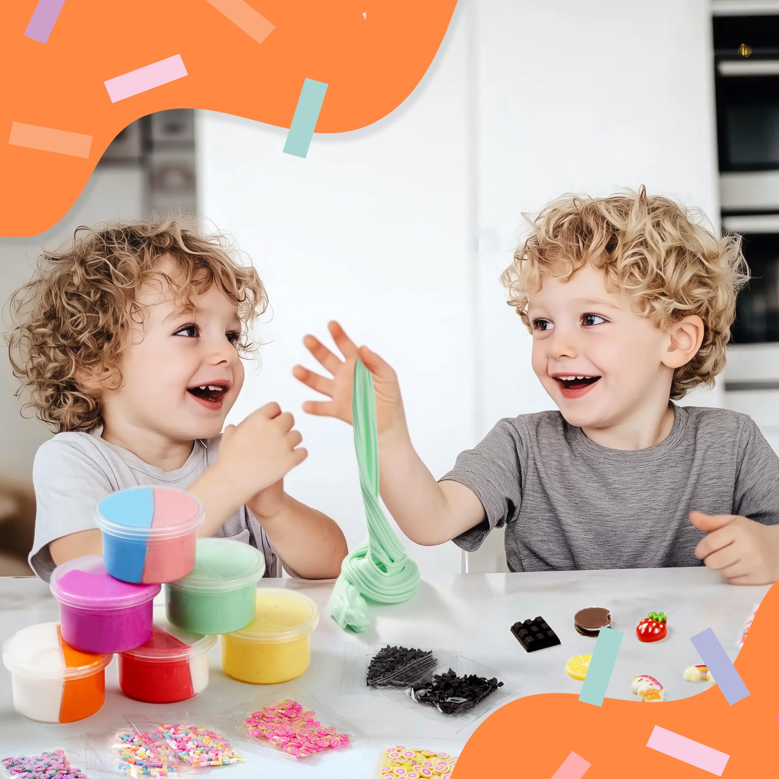 JOYIN Slime Party Favors, 6 Pack Butter Slime - Soft, Non-Sticky, Mess-Free, Stress Relief, and Safe - Toys for Kids Classroom Reward, Boys and Girls Birthday Gifts