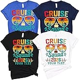 Custom Cruise Squad 2026 Matching Family Shirts, Personalized Cruisin T-Shirts, Cruise Crew Graphic Outfits Assorted