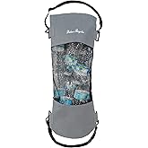 Deluxe Recycles Portable Mesh Trash Bag for Boat - Washable Leakproof Outdoor Garbage Bags for Boat, Kayak or Camper – Lightweight & Large Capacity Bin Bag (Grey)