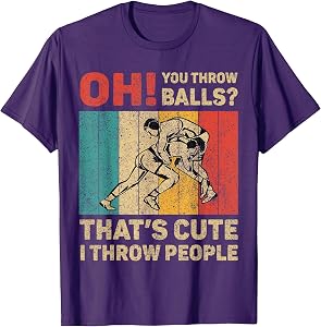 I Throw People Vintage Wrestling Wrestler T-Shirt