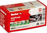 fischer DuoPower 5 x 25 Universal Plug 100 pcs intelligent 2-Component