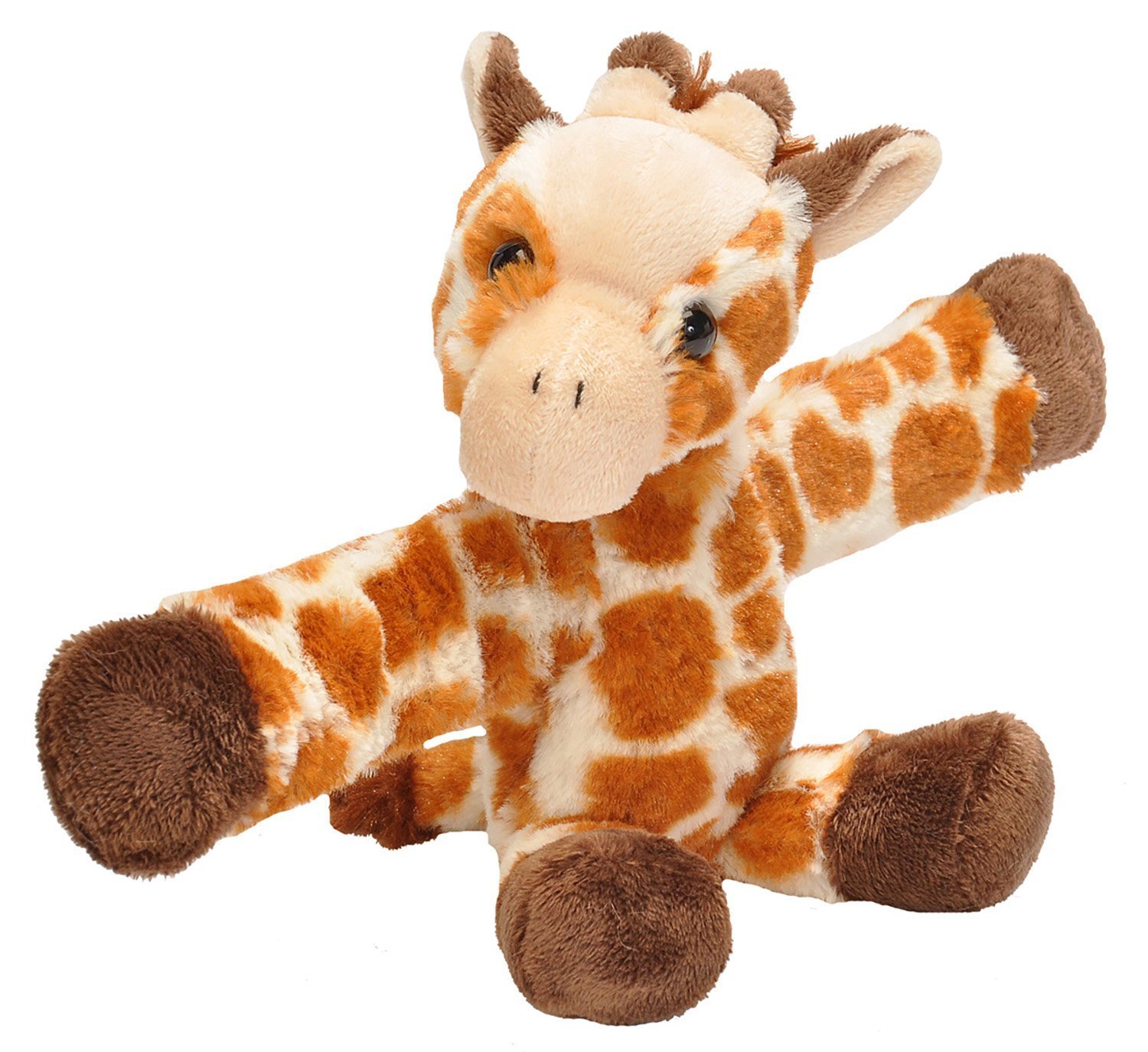 Wild Republic 19561 Huggers Soft Toy Slap Bracelet, Gifts for Kids, Giraffe Plush Toy 20 cm, 8" — image 1