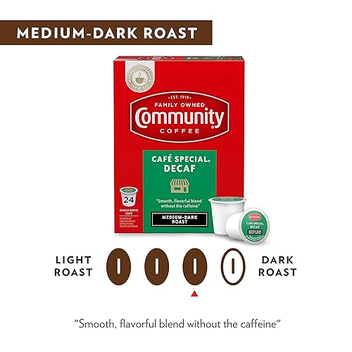 Community Coffee Café Special Decaf, Medium-Dark Roast, Single