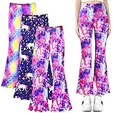 KornaDoz 3 Pcs Girls Flare Leggings Mid Waisted Bell Bottom Yoga Pants