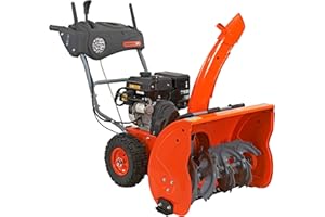 YARDMAX YB6770 26 in. 212 cc Two-Stage Self-propelled Gas Snow Blower with Push-Button Electric Start and Headlight