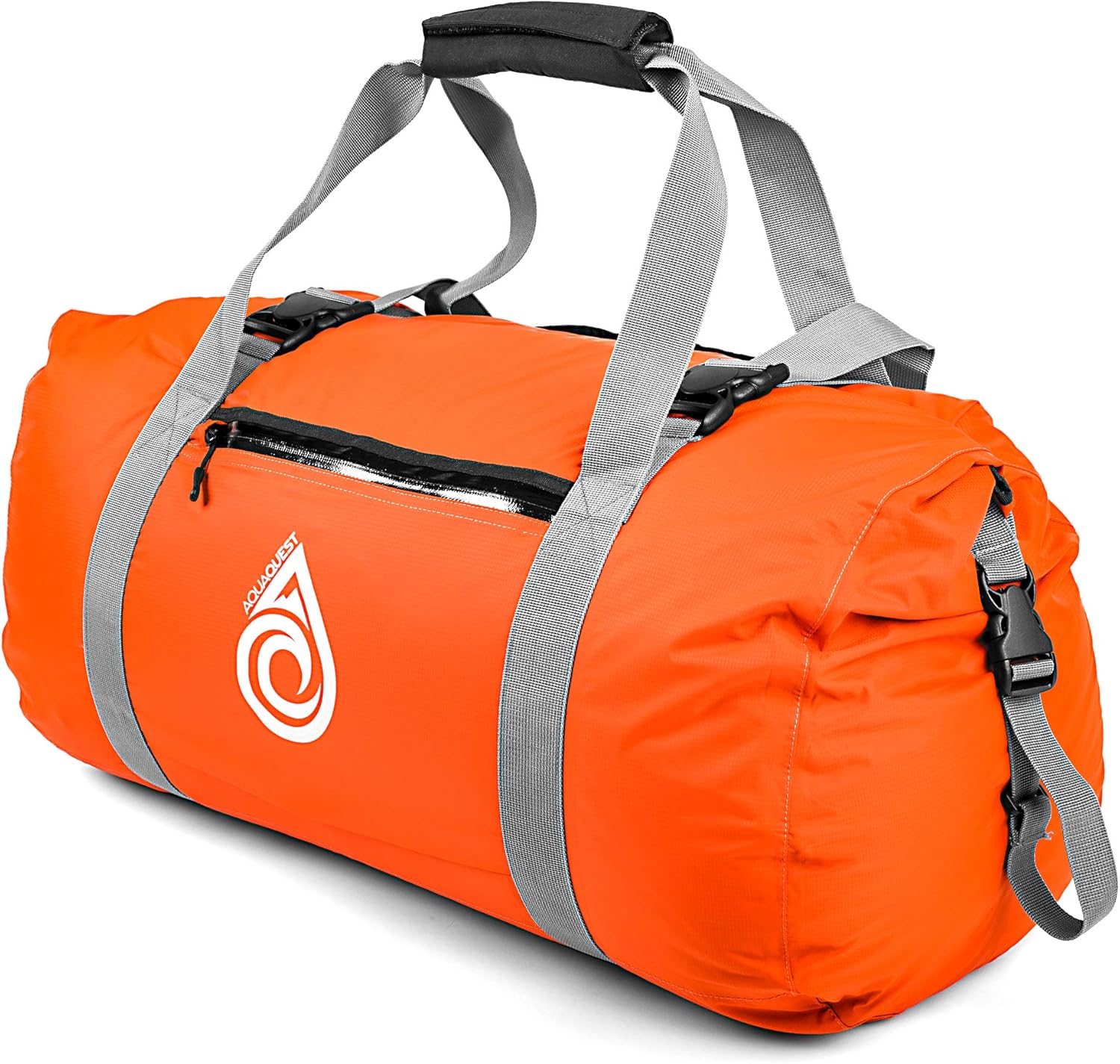 Aqua Quest Slipstream Duffel Bag - 100% Waterproof, Lightweight, Durable, Versatile, Compact - Protective Dry Bag for Sport, Travel, Boating - 50L, Blue, Black or Orange
