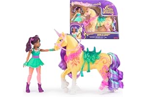 Unicorn Academy, Ava & Leaf Power of Friendship Set with Translucent Saddle & 2 Power Accessories, Dolls & Unicorn Toys for G
