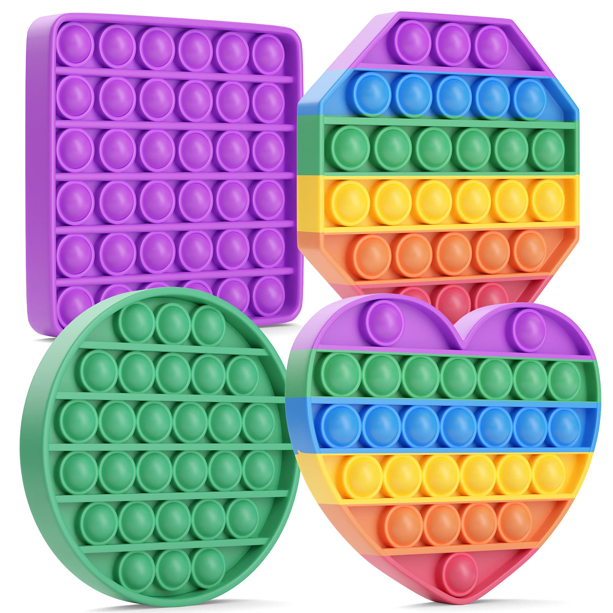 4 Pack Fidget Toys Back to School Supplies Anxiety Relief Calming Tool, Assorted