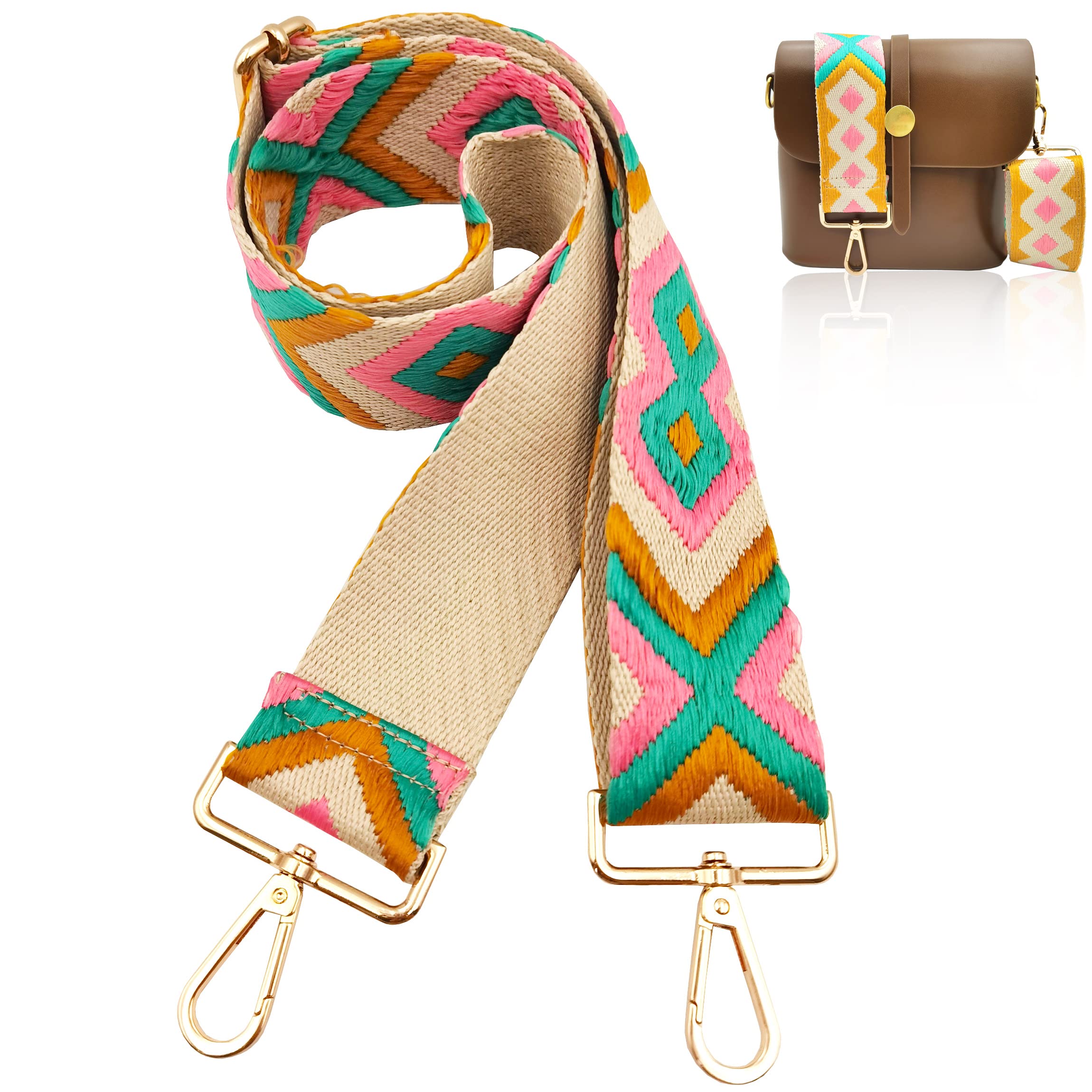 Adjustable Wide Shoulder Strap Replacement Belt Crossbody Canvas Bag Handbag