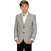 Gioberti Boys and Kids Houndstooth Fully Lined Blazer Jacket