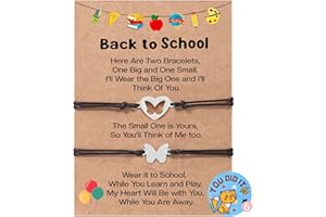 Ithmahco Back To School Bracelet Mommy And Me, First Day Of School Bracelet, Mommy And Me Bracelets, Back To School Bracelet Mommy And Me, Back To School Gifts, First Day Of Kindergarten Gift