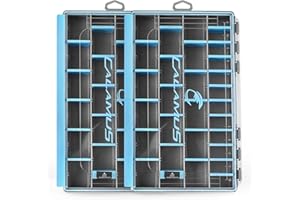 Calamus DryVault Waterproof Tackle Box, Sturdy 3700 Tackle Trays, Fishing Tackle Box Organizer With Removable Dividers, Lure Box and Terminal Tackle Storage