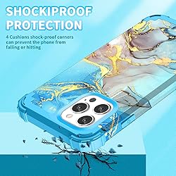 BQQFG for iPhone 13 Pro Max Case, Three Layer Heavy