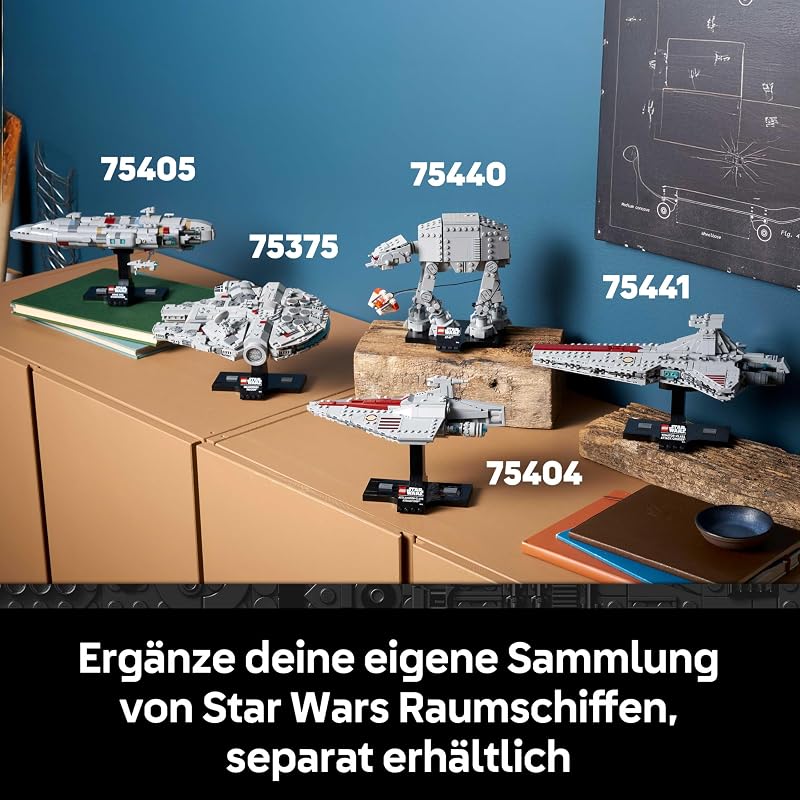 Star Wars 75441 Angriffskreuzer der Venator-Klasse - Modellbau-Set des republikanischen Kriegsschiffs für Erwachsene - Deko für Wohnzimmer & Regal - Geschenk für Fans von Die Rache der Sith — Foto 7 von 8
